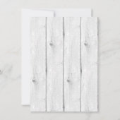 Shabby Chic Herten Geboorte Aankondiging Foto (Achterkant)