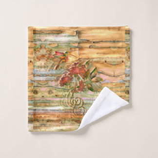 Shabby Chic Hummingbird Flight Bad Handdoek