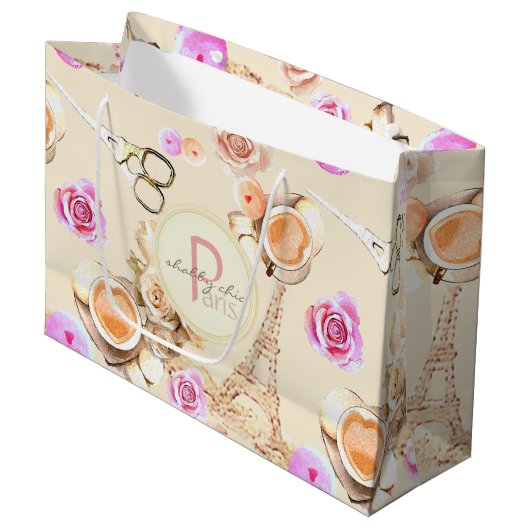Shabby Chic in Parijs Groot Cadeauzakje (Voorkant Gekanteld)