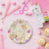 Shabby Chic in  Parijs Papieren Bordje (Feest)