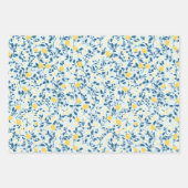 Shabby Chic Lemon Blossom Wrapping Paper (Voorkant)