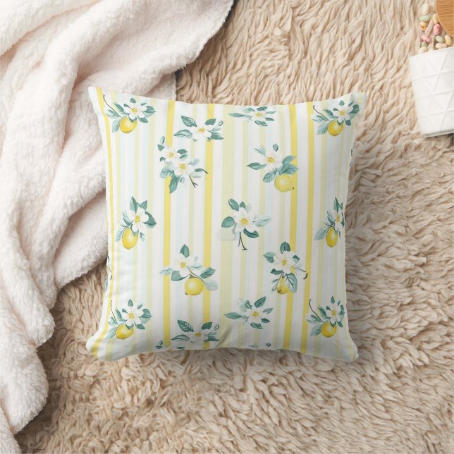 Shabby Chic Lemon Floral Series Design #12 Kussen (Deken)