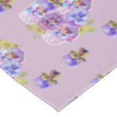 Shabby Chic Lilac Chintz Pansy Nappe Florale (Angle)