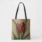 Shabby Chic Lovely Red Tulip Draagtas (Voorkant)
