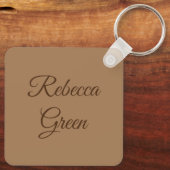 Shabby Chic Lovely Red Tulip Sleutelhanger (Achterkant)