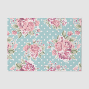 shabby chic mint polka stip roze wit  meisje tissuepapier