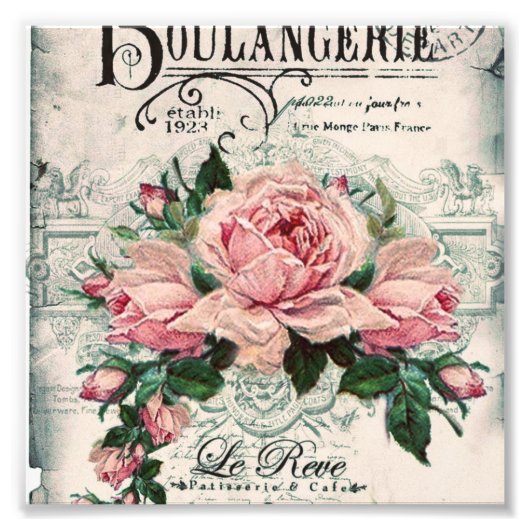 shabby chic , ontkoppeling , Victoriaans , frans c Foto Afdruk (Voorkant)