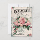 shabby chic , ontkoppeling , Victoriaans , frans c Save The Date (Voorkant)
