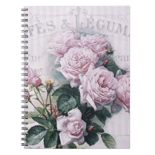 Shabby chic, ontkoppeling, Victoriaans, frans chic Notitieboek