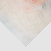 Shabby chic pastel groene perzik antiek klok tissuepapier (Detail)