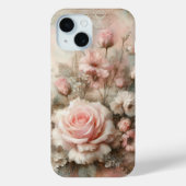  Shabby Chic Pastel Roze Rose Case-Mate iPhone Case (Achterkant)