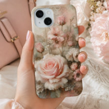 Shabby Chic Pastel Roze Rose