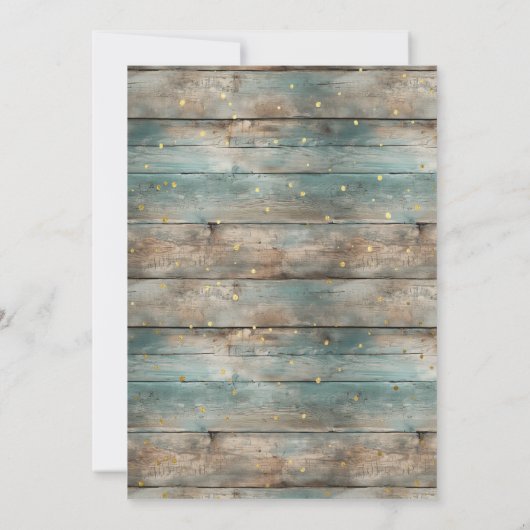 Shabby Chic Pastel Wood Numéro de table (Dos)