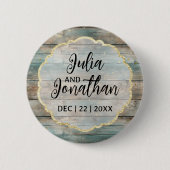 Shabby Chic Pastel Wood Ronde Button 5,7 Cm (Voorkant)