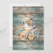 Shabby Chic Pastel Wood Save The Date (Achterkant)