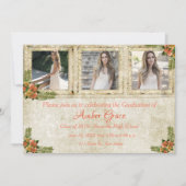 Shabby Chic Photo Graduation Party Invitation (Devant)