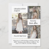 Shabby Chic Photo Graduation Party Invitation (Devant)