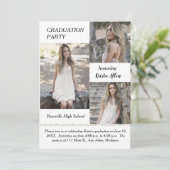 Shabby Chic Photo Graduation Party Invitation (Debout devant)