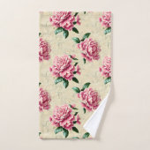 Shabby Chic Pink Gardenias Bad Handdoek (Handdoek)