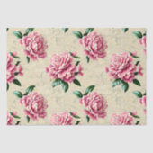Shabby Chic Pink Gardenias Tissuepapier (Voorkant)
