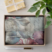 Shabby Chic Pink Poppies & Butterfly Decoupage Tissuepapier (Geschenk)