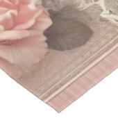 Shabby Chic Pink Rose Bloemen Tafelkleed (Gekanteld)