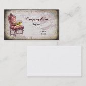 Shabby Chic Président Carte de visite (Devant / Derrière)