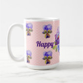 Shabby Chic Pretty Rose Pansement floral Dot Mug (Gauche)