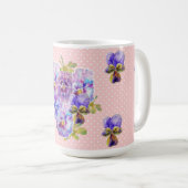 Shabby Chic Pretty Rose Pansement floral Dot Mug (Devant droit)