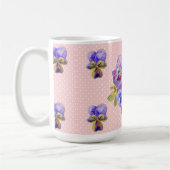 Shabby Chic Pretty Rose Pansement floral Dot Mug (Gauche)