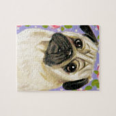 Shabby Chic Pug Legpuzzel (Horizontaal)
