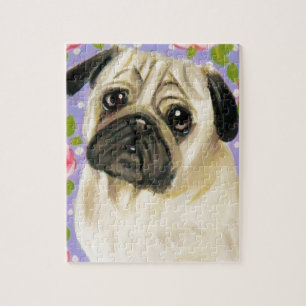 Shabby Chic Pug Legpuzzel