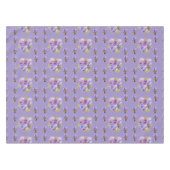 Shabby Chic Purple Pansy Floral Ditsy Nappe (Devant (Horizontal))