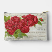 Shabby Chic Red Roses op Antiek script Etui (Achterkant)