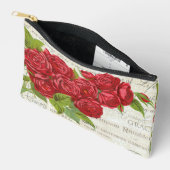Shabby Chic Red Roses op Antiek script Etui (Open)