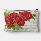  Shabby Chic Red Roses op Antiek script Etui (Voorkant)