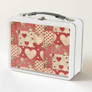  Shabby Chic Rood Patchwork Patroon