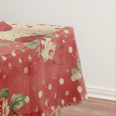 Shabby Chic Rood Patchwork Patroon Tafelkleed (Voorbeeld)