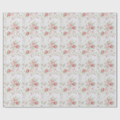 Shabby Chic Roos Floral Cadeaupapier (Vlak)