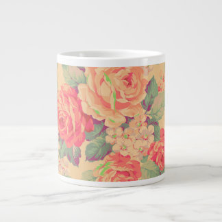 Shabby Chic  Roos Floral Extra Grote Beker