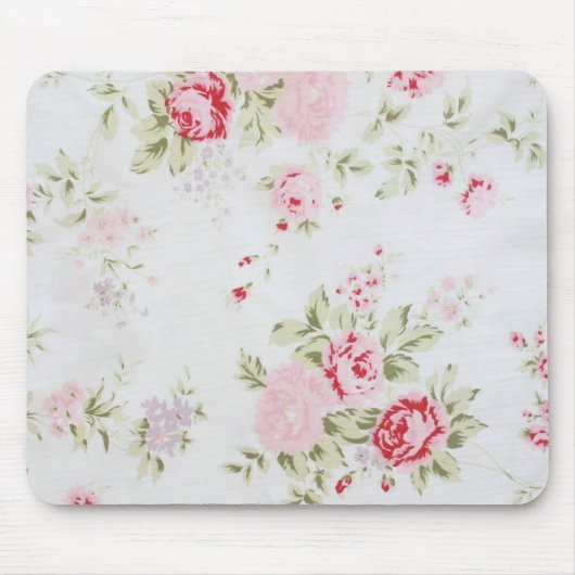 Shabby Chic Roos Floral Muismat (Voorkant)