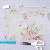 Shabby Chic Roos Floral Tissuepapier (Craft)