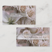 Shabby Chic Roos Floral Vrijgezellenfeest Elegant Visitekaartje (Voorkant / Achterkant)