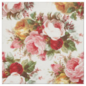 Shabby Chic Roos Pattern Fabric Stof (Swatch)