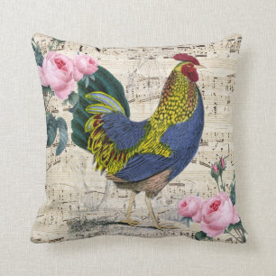 Shabby Chic Rooster Kussen