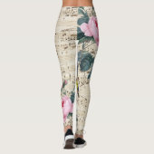 Shabby Chic Rooster Leggings (Achterkant)