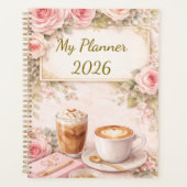 Shabby Chic Roses Planner  (Devant)