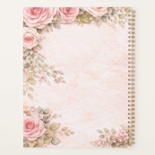 Shabby Chic Roses Planner  (Dos)