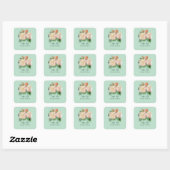 Shabby Chic Roses Stickers Mariage (Feuille)
