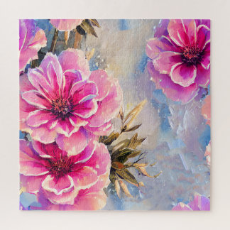  Shabby Chic Roze Bloemen Bloemen Legpuzzel